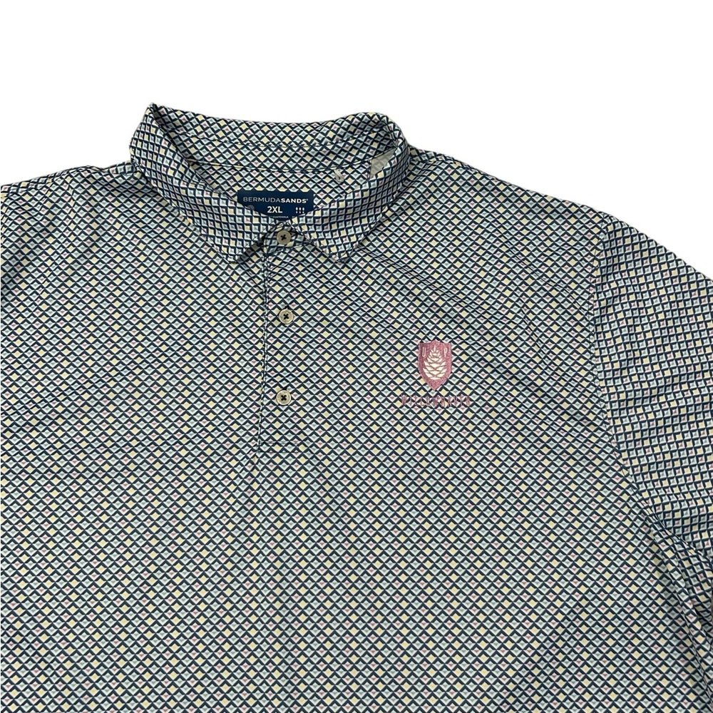 Bermuda Sands Men’s Golf Polo UPF50‎ 2XL Wick Away Performance Willowhaven Golf